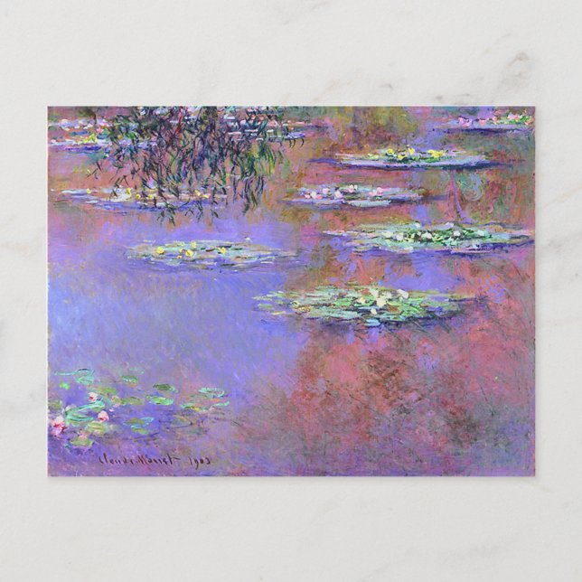 Postal Claude Monet Water Lilies (Anverso)