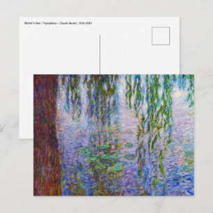 Postal Claude Monet - Water Lilies