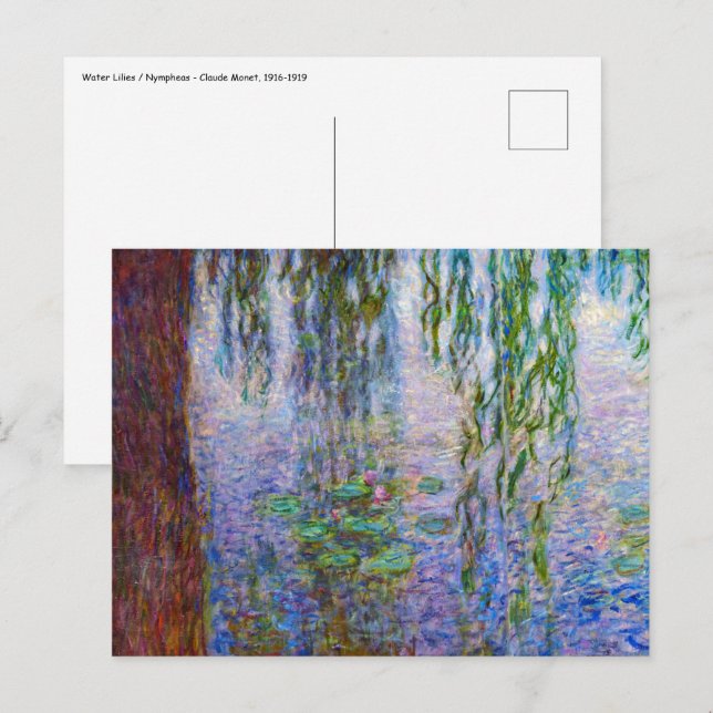 Postal Claude Monet - Water Lilies (Anverso / Reverso)
