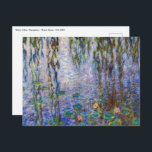 Postal Claude Monet - Water Lilies<br><div class="desc">Lilies de agua/Nympheas por Claude Monet en 1916-1919</div>