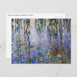 Postal Claude Monet - Water Lilies