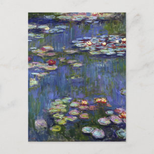 Postal Claude Monet Water Lilies