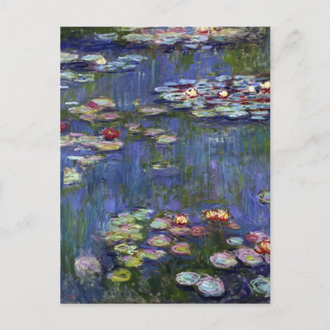 Postal Claude Monet Water Lilies (Anverso)