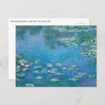 Postal Claude Monet - Water Lilies 1906<br><div class="desc">Lilies de agua (Nympheas) - Claude Monet,  Petróleo en lienzo,  1906</div>