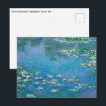 Postal Claude Monet - Water Lilies 1906<br><div class="desc">Lilies de agua (Nympheas) - Claude Monet,  Petróleo en lienzo,  1906</div>