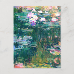 Postal Claude Monet Water Lilies 1917