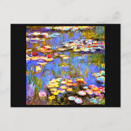 Postal Claude Monet Water Lilies, Bella Artes,