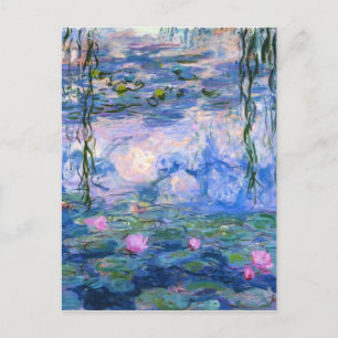 Postal Claude Monet Water Lillies 1919