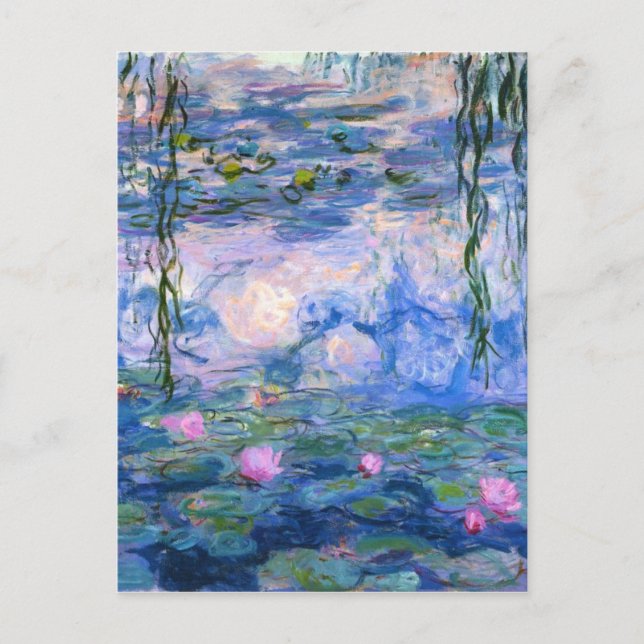 Postal Claude Monet Water Lillies 1919 (Anverso)