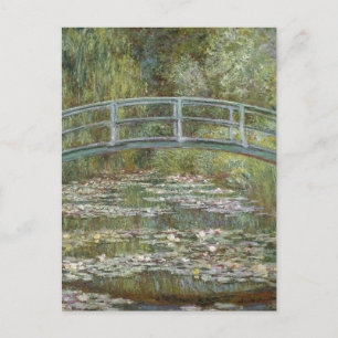 Postal Claude Monet Water Lily Pond (puente japonés de fú