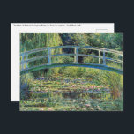 Postal Claude Monet - Water Lily Pond y Puente Japanés<br><div class="desc">The Water Lily Pond and the Japanese Bridge / Le Bassin aux nympheas - Claude Monet,  1899</div>