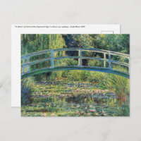 Claude Monet - Water Lily Pond y Puente Japanés