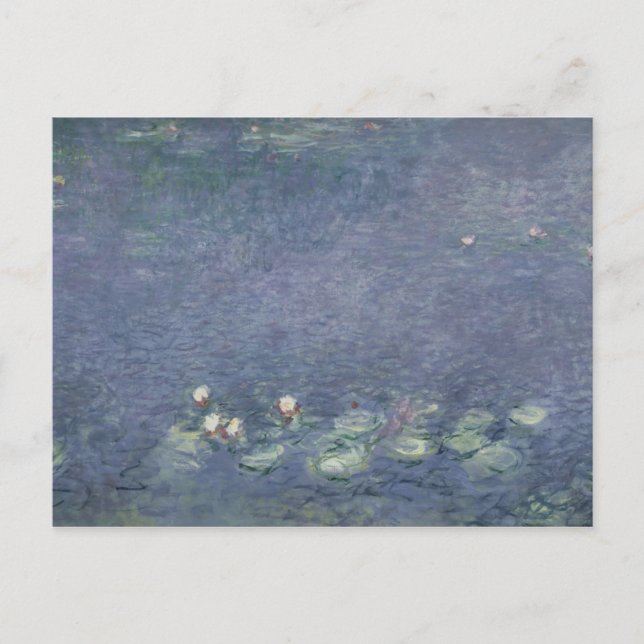 Postal Claude Monet | Waterlilies: Mañana, 1914-18 (Anverso)