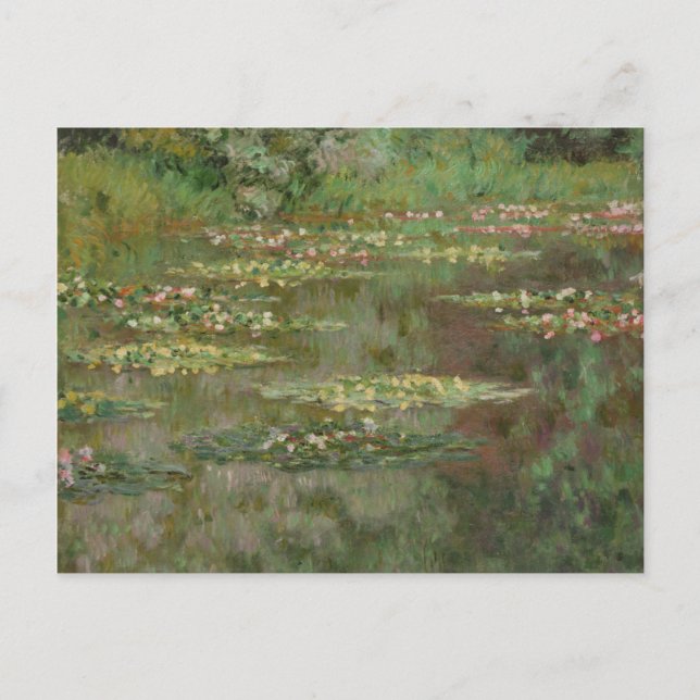 Postal Claude Monet | Waterlilies o Water Lily Pond (Anverso)