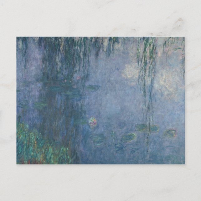 Postal Claude Monet | Waterlilies: Willows sobre el llant (Anverso)