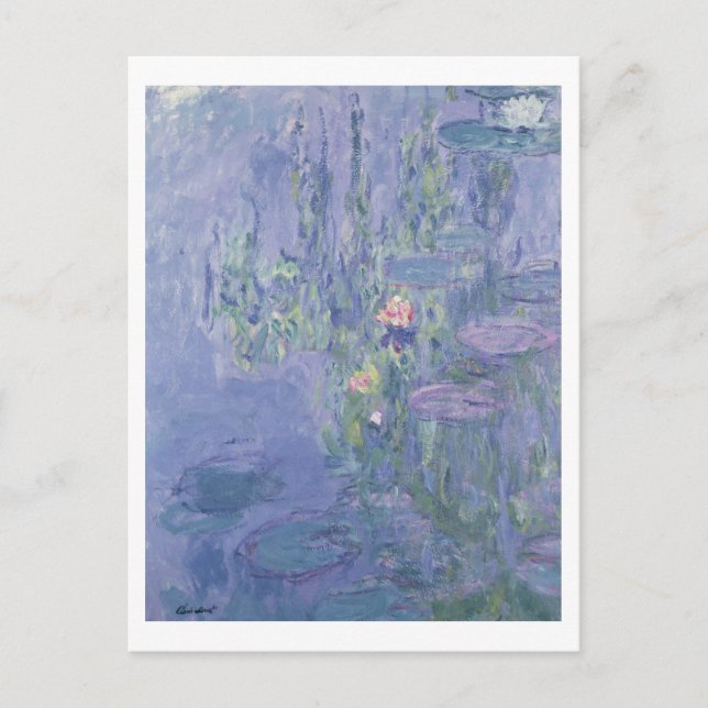 Postal Claude Monet | Waterlios (Anverso)