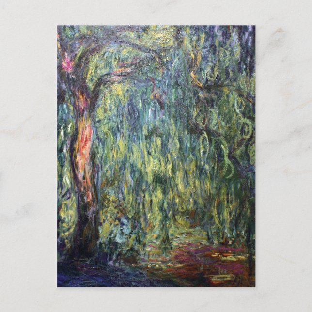 Postal Claude Monet Weeping Willow (Anverso)