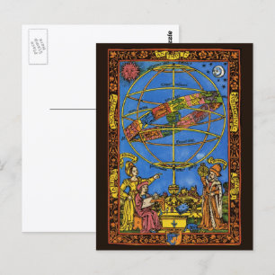 Postal Claudio Ptolomeo Astrónomo, Celeste Vintage