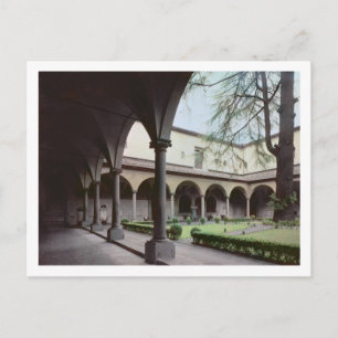 Postal Claustro del convento, reconstruido en 1442 (foto)