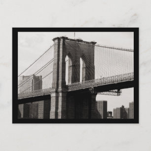 Postal Clausura del puente de Brooklyn de NYC