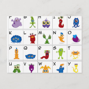 Postal Clave de código - Monstruos