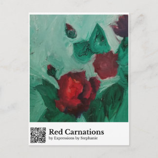Postal Claveles Rojos