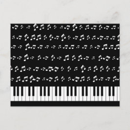 Postal Claves de piano