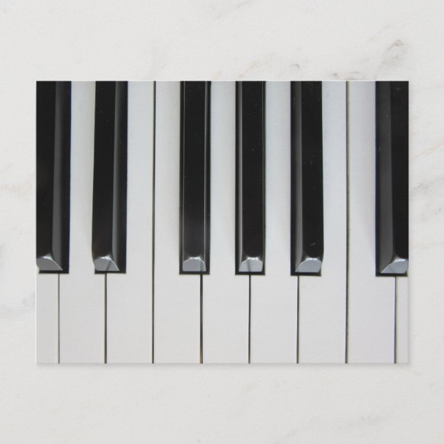 Postal Claves de piano (Anverso)
