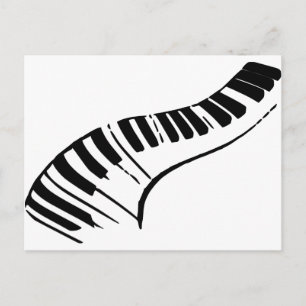 Postal Claves de piano