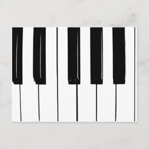 Postal Claves de piano