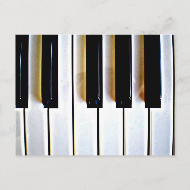 Postal Claves de piano (Anverso)