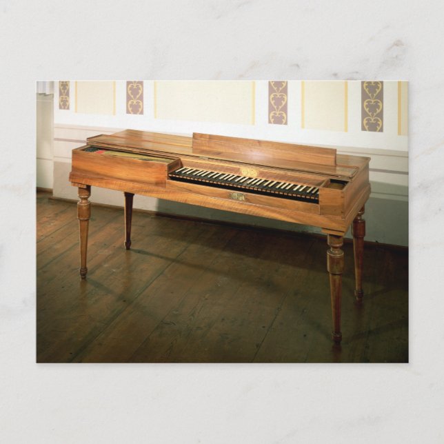 Postal Clavichord, alguna vez propiedad de Franz Joseph H (Anverso)