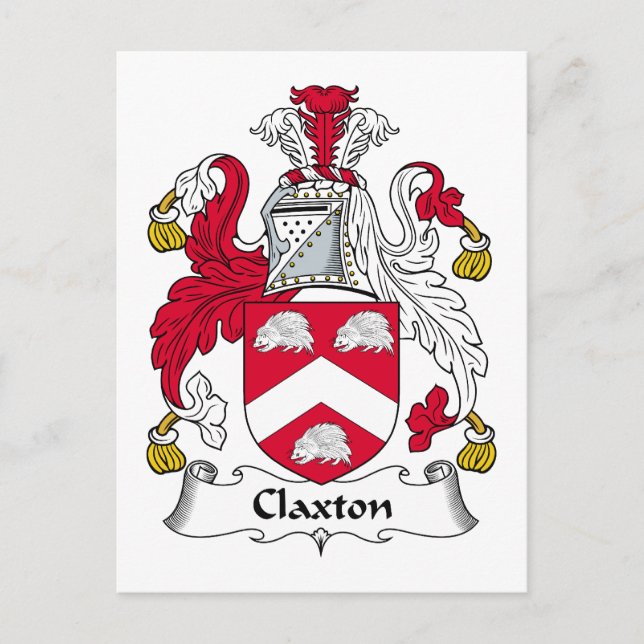 Postal Claxton Family Crest (Anverso)