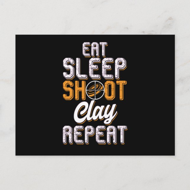 Postal Clay Pigeon Shooting Hunting Wildlife Hunters Eat  (Anverso)