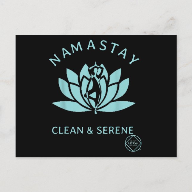 Postal Clean & Serene Yoga Narcotics Anonymous (Anverso)