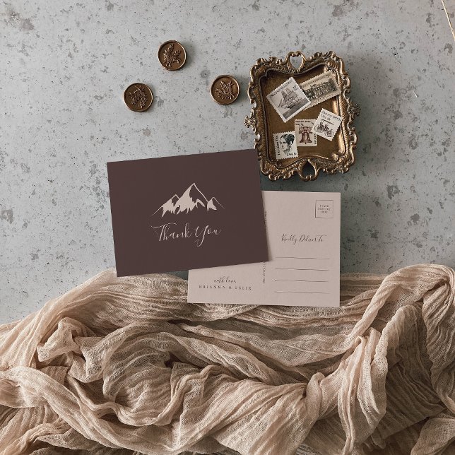 Postal Clear Mountain Country Thank You (Subido por el creador)