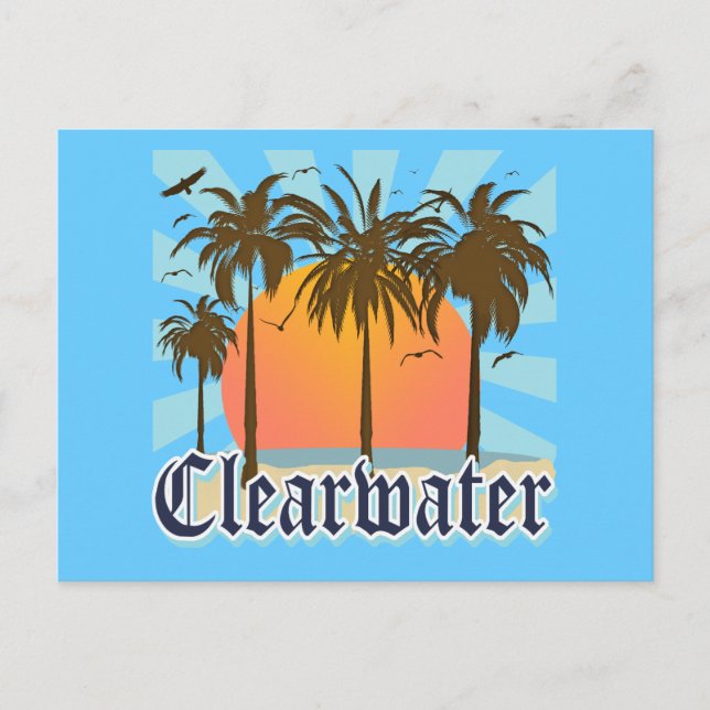 Postal Clearwater Beach Florida FLA (Anverso)