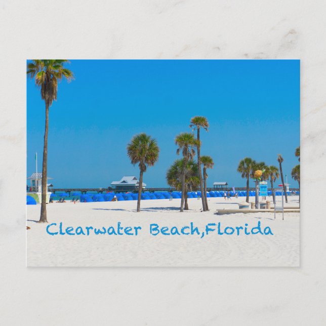 Postal Clearwater Beach Florida Post Card (Anverso)
