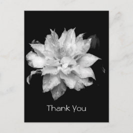 Postal Clematis 3a Memorial Sympathy Gracias Postcard
