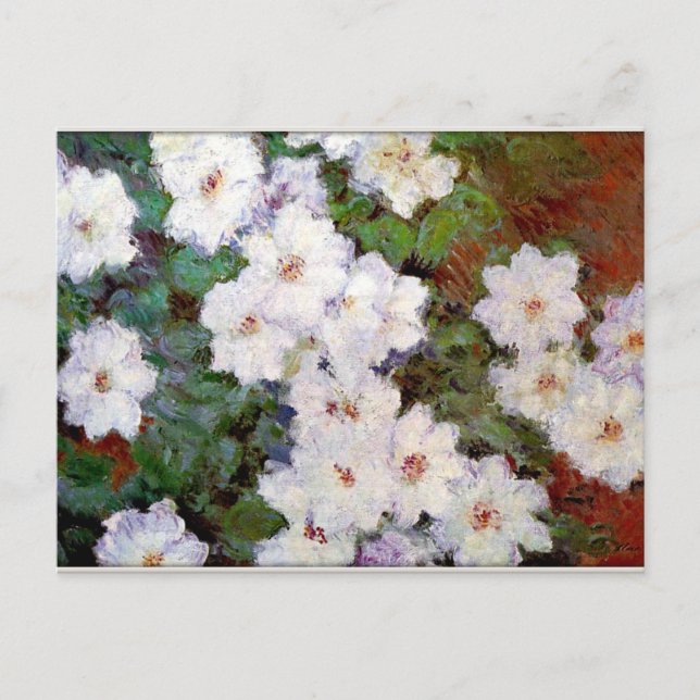 Postal Clematis, pintura de Monet de 1887, (Anverso)