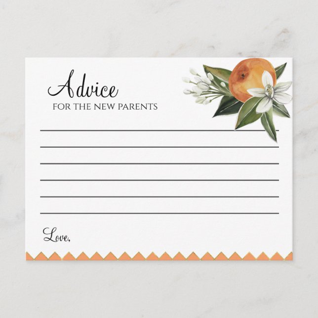 Postal Clementine Baby Shower (Anverso)