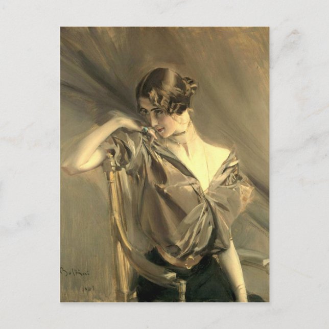 Postal Cleo de Merode - Boldini (Anverso)