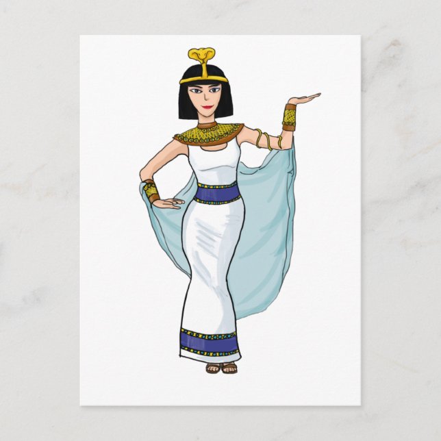 Postal Cleopatra el Pharaoh de Egipto (Anverso)