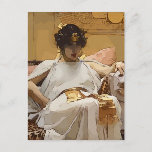 Postal Cleopatra Waterhouse Arte Vectorizado