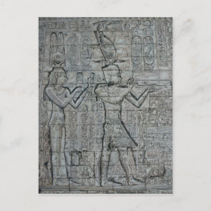 Postal Cleopatra y Caesarion