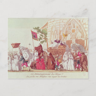 Postal Clérigo deja la iglesia después de la venta