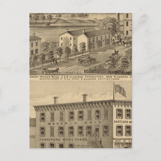 Postal Clermont Woolen Mills (Anverso)