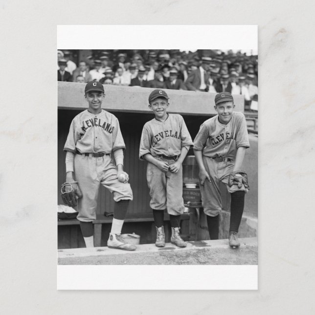 Postal Cleveland Ball Boys, 1922 (Anverso)