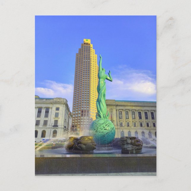 Postal Cleveland - Fountain of Eternal Life (Anverso)