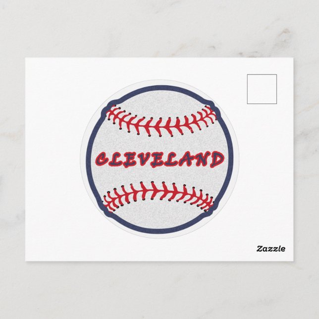 Postal Cleveland Hometown Indian Tribe for Baseball (Reverso)